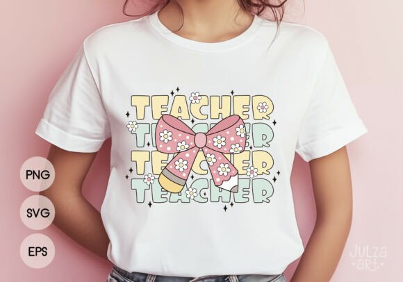 Coquette Teacher Shirt Design PNG SVG: Elevating Classroom Style and Personal Branding