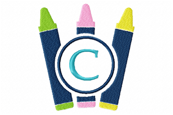 Crayons Frame Monogram Letter C: A Practical Review for Embroidery Projects