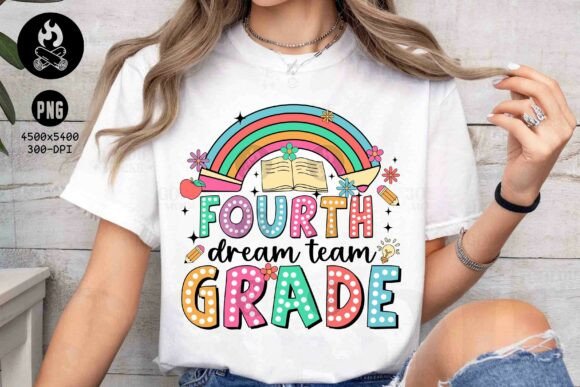Fourth Grade Dream Team PNG Design