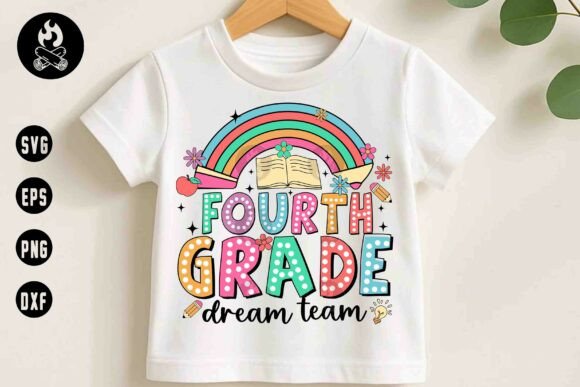 Fourth Grade Dream Team SVG: The Ultimate Teacher Team Design for Back-to-School