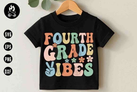 Fourth Grade Vibes SVG and Retro School Svg: Bringing Nostalgic Charm to Modern Creations