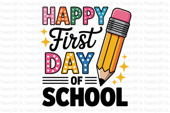 Happy First Day of School Cute PNG