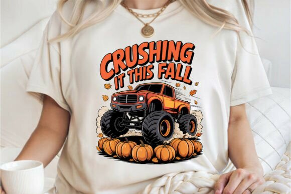 Monster Truck Crushing Fall Pumpkin PNG: A Practical Asset for Seasonal Creators