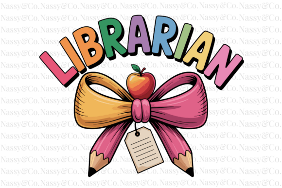 Personalized Custom Librarian Name PNG