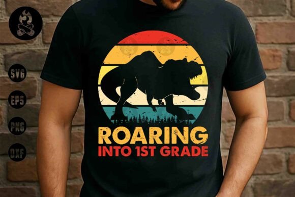 Roaring into 1st Grade: Why the Vintage Dinosaur SVG Design is the Ultimate Back-to-School Project