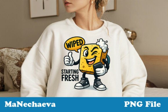 Wiped Starting Fresh School PNG for Back-to-School Designs